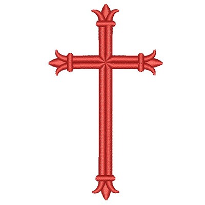 Matriz de matriz Matriz De Bordado Cruz Da Paixão 10 Cm